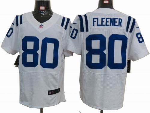 2012 Nike Indianapolis Colts #80 Coby Fleener white elite Jersey