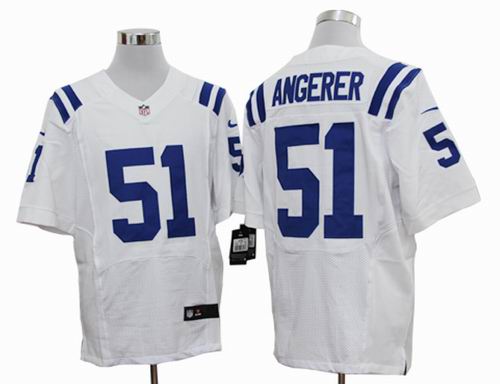 2012 Nike Indianapolis Colts 51 Pat Angerer white elite Jerseys