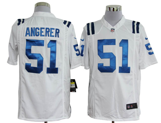 2012 Nike Indianapolis Colts 51 Pat Angerer white game Jerseys