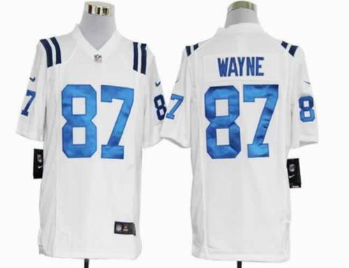 2012 Nike Indianapolis Colts 87 Reggie Wayne white game Jerseys