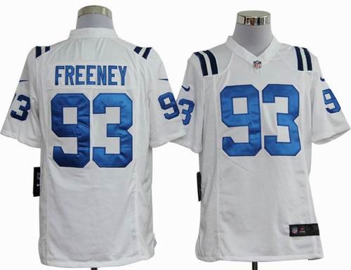 2012 Nike Indianapolis Colts 93 Dwight Freeney white game Jerseys