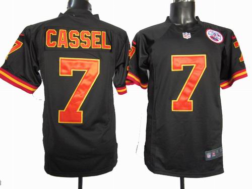 2012 Nike Kansas City Chiefs 7# Matt Cassel black game Jersey