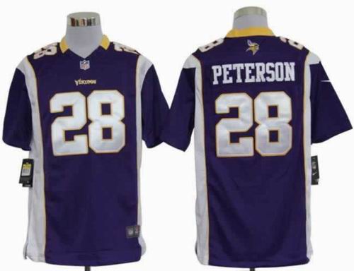 2012 Nike Minnesota Vikings #28 Adrian Peterson purple game jerseys
