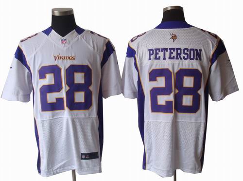 2012 Nike Minnesota Vikings #28 Adrian Peterson white Elite jerseys