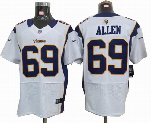 2012 Nike Minnesota Vikings #69 Jared Allen white elite jerseys