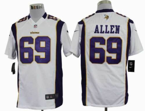 2012 Nike Minnesota Vikings #69 Jared Allen white game jerseys