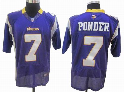 2012 Nike Minnesota Vikings #7 Christian Ponder purple Elite jerseys