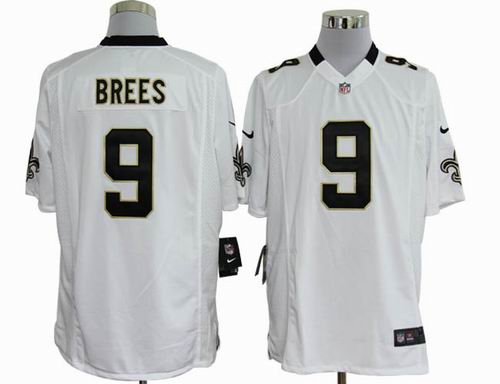 2012 Nike New Orleans Saints #9 Drew Brees white game jerseys
