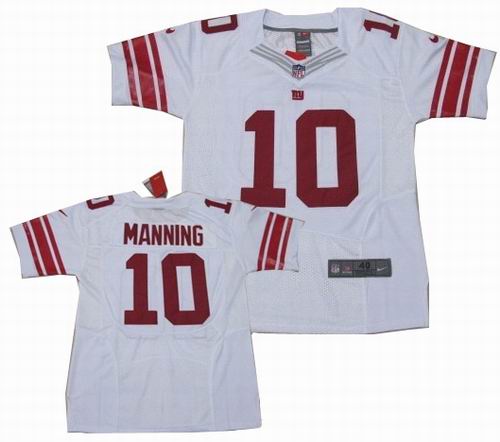 2012 Nike New York Giants #10 Eli Manning Elite white Jersey