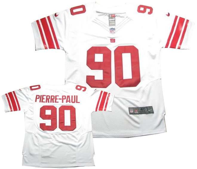 2012 Nike New York Giants #90 Jason Pierre-Paul Elite Jersey white