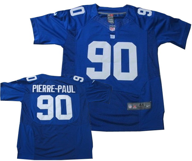 2012 Nike New York Giants #90 Jason Pierre-Paul Elite Team Color Jersey blue