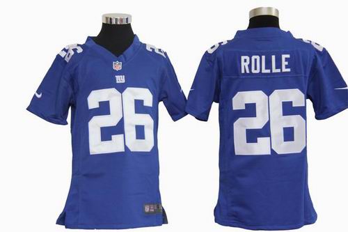 2012 Nike New York Giants 26 Antrel Rolle Blue game Jerseys