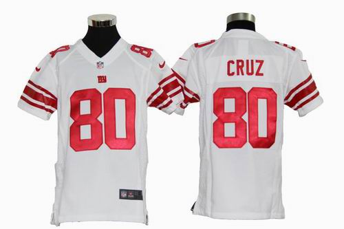 2012 Nike New York Giants 80# Victor Cruz Game white Jersey