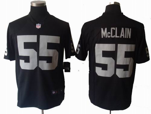 2012 Nike Oakland Raiders 55 Rolando McClain black game Jerseys