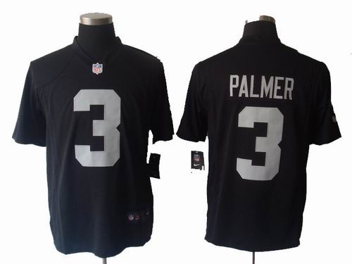 2012 Nike Okaland Raiders #3 Carson Palmer black game Jersey