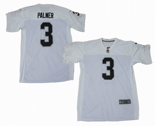 2012 Nike Okaland Raiders #3 Carson Palmer white elite Jersey