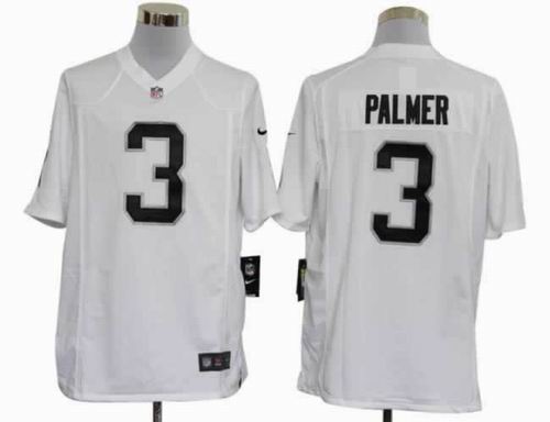 2012 Nike Okaland Raiders #3 Carson Palmer white game Jersey