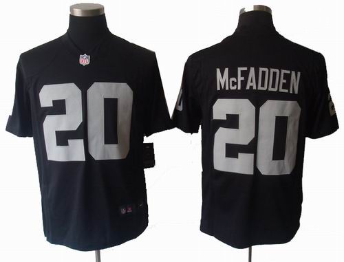 2012 Nike Okaland Raiders 20 Darren McFadden Black game Jerseys