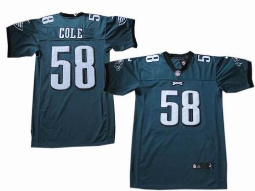 2012 Nike Philadelphia Eagles #58 Trent Cole green elite Jerseys