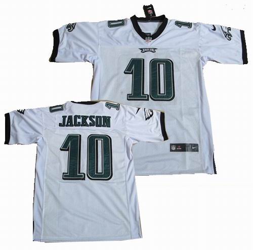 2012 Nike Philadelphia Eagles 10 DeSean Jackson white elite Jersey