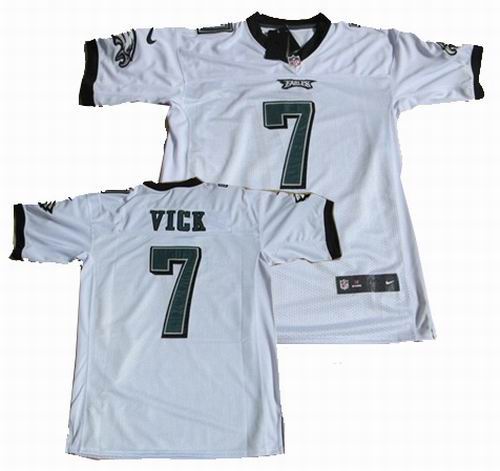 2012 Nike Philadelphia Eagles 7 Michael Vick white elite Jersey