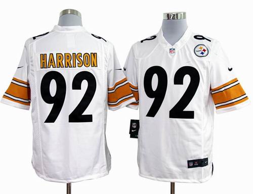 2012 Nike Pittsburgh Steelers #92 james Harrison white game jerseys