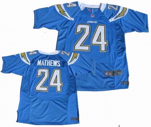 2012 Nike San Diego Chargers #24 Ryan Mathews lt.blue elite Jersey