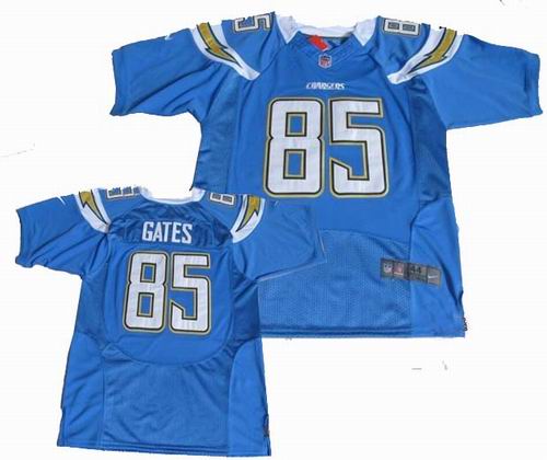 2012 Nike San Diego Chargers #85 Antonio Gates LT.blue Elite jerseys