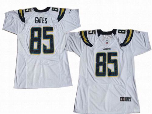2012 Nike San Diego Chargers #85 Antonio Gates white Elite jerseys