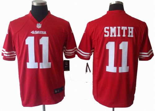 2012 Nike San Francisco 49ers #11 Alex Smith red game jerseys