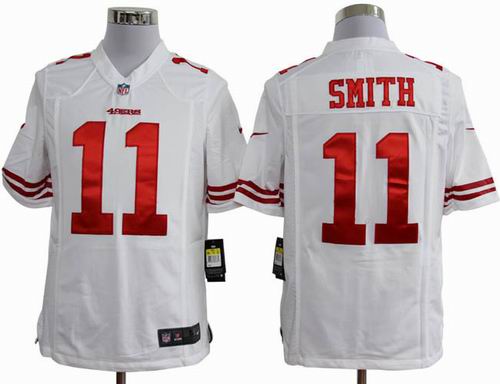 2012 Nike San Francisco 49ers #11 Alex Smith white game jerseys