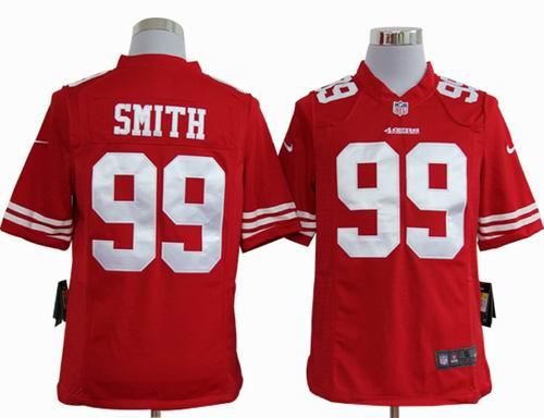 2012 Nike San Francisco 49ers #99 Aldon Smith red game Jersey