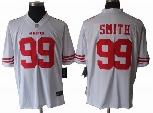 2012 Nike San Francisco 49ers #99 Aldon Smith white game Jersey