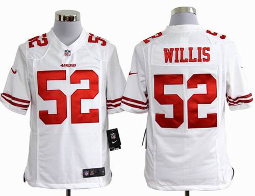 2012 Nike San Francisco 49ers 52# Patrick Willis white game Jersey