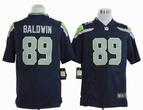 2012 Nike Seattle Seahawks #89 Doug Baldwin game Team Color Jersey