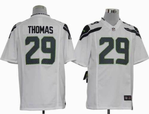 2012 Nike Seattle Seahawks 29# Earl Thomas Game White Jersey