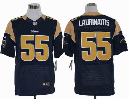 2012 Nike St. Louis Rams 55 James Laurinaitis blue elite Jerseys