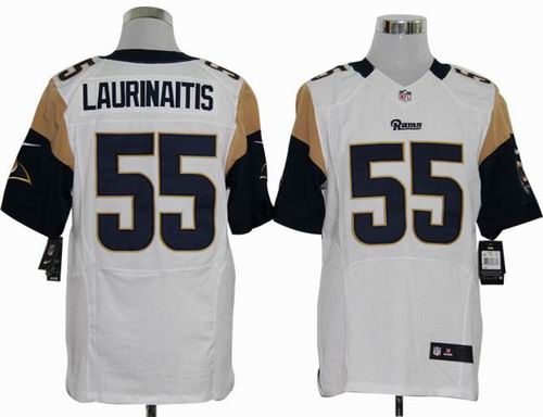 2012 Nike St. Louis Rams 55 James Laurinaitis white Elite Jerseys