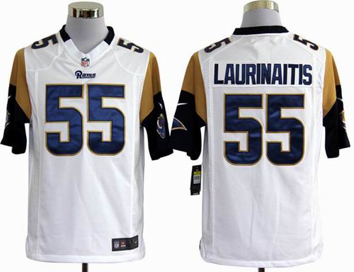 2012 Nike St. Louis Rams 55 James Laurinaitis white game Jerseys