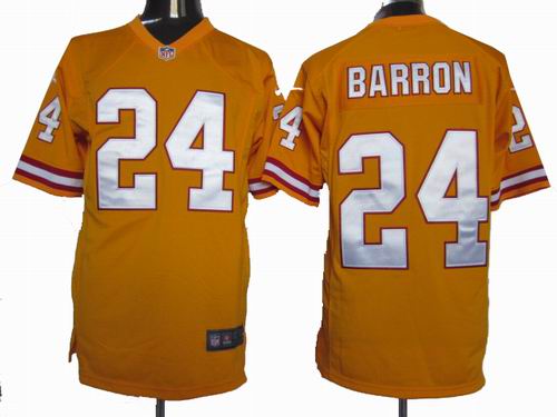 2012 Nike Tampa Bay Buccaneers #24 Mark Barron Yellow game jerseys