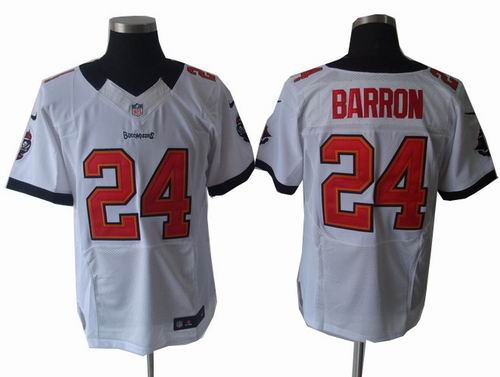 2012 Nike Tampa Bay Buccaneers #24 Mark Barron white Elite jerseys