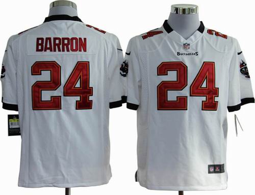 2012 Nike Tampa Bay Buccaneers #24 Mark Barron white game jerseys
