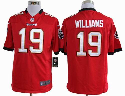 2012 Nike Tampa Bay Buccaneers 19 Mike Williams Red game Jerseys