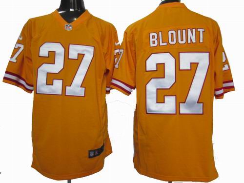 2012 Nike Tampa Bay Buccaneers 27# LeGarrette Blount orang game jerseys