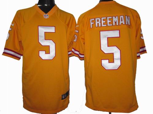 2012 Nike Tampa Bay Buccaneers 5 Josh Freeman orange game Jerseys