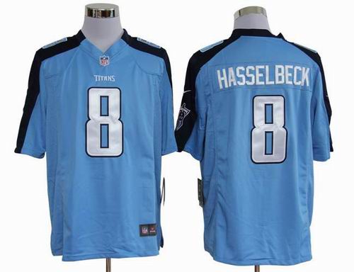 2012 Nike Tennessee Titans 8 Matt Hasselbeck Blue game Jerseys