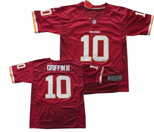 2012 Nike Washington Redskins #10 Robert Griffin III Red elite jerseys