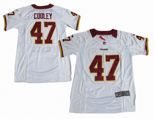 2012 Nike Washington Redskins #47 Chris Cooley white Elite Jersey