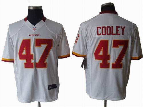 2012 Nike Washington Redskins #47 Chris Cooley white game Jersey