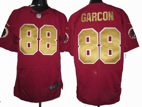 2012 Nike Washington Redskins #88 Pierre Garcon red Elite 80TH Anniversary throwback Jersey